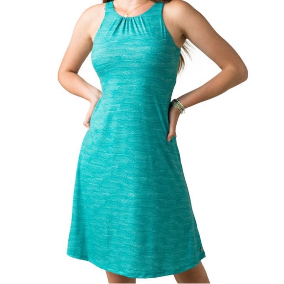 PRANA Skypath Dress Teal Riptide NWT - Picture 2 of 13
